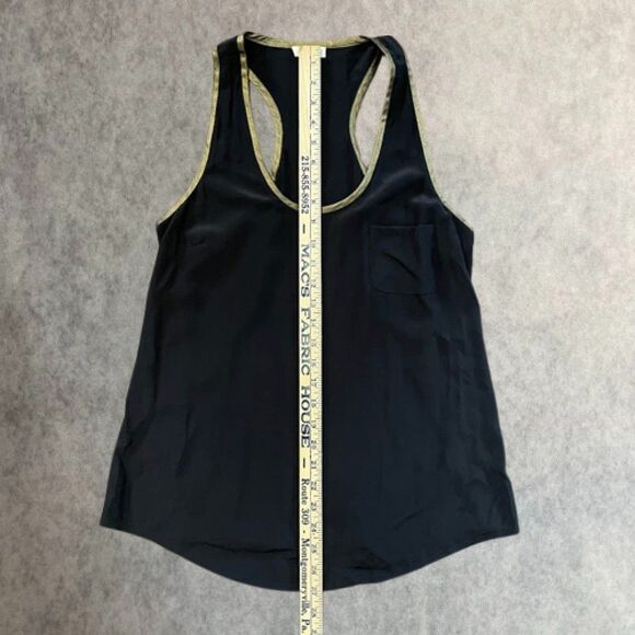 Joie Womens Top Black Silk Racerback Tank Size S - Picture 11 of 11